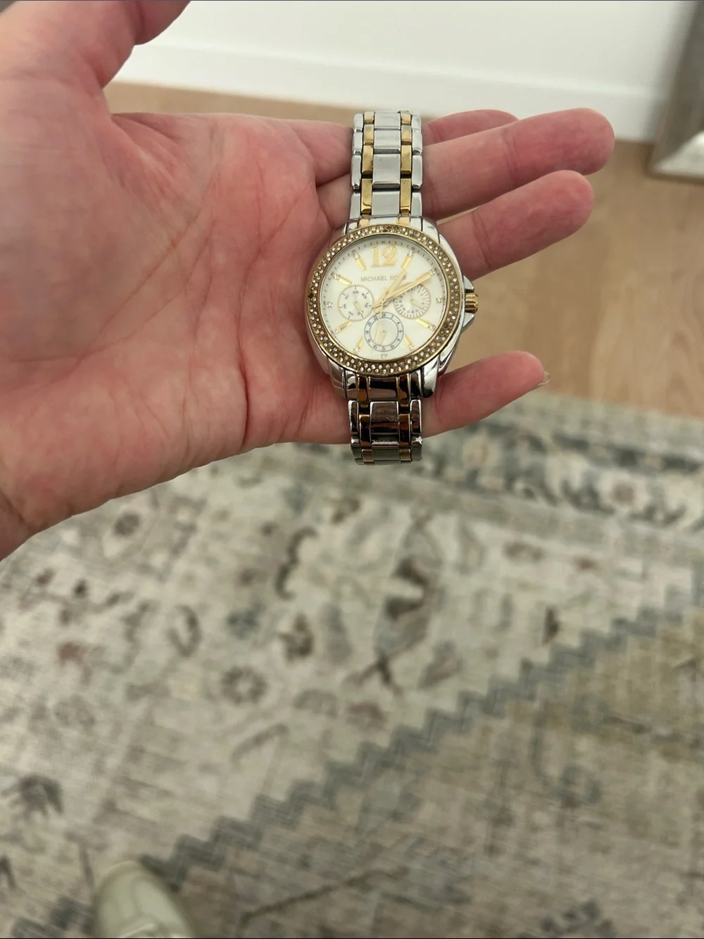 Michael Kors Two-Tone Gold and Silver Women's Chronograph Watch